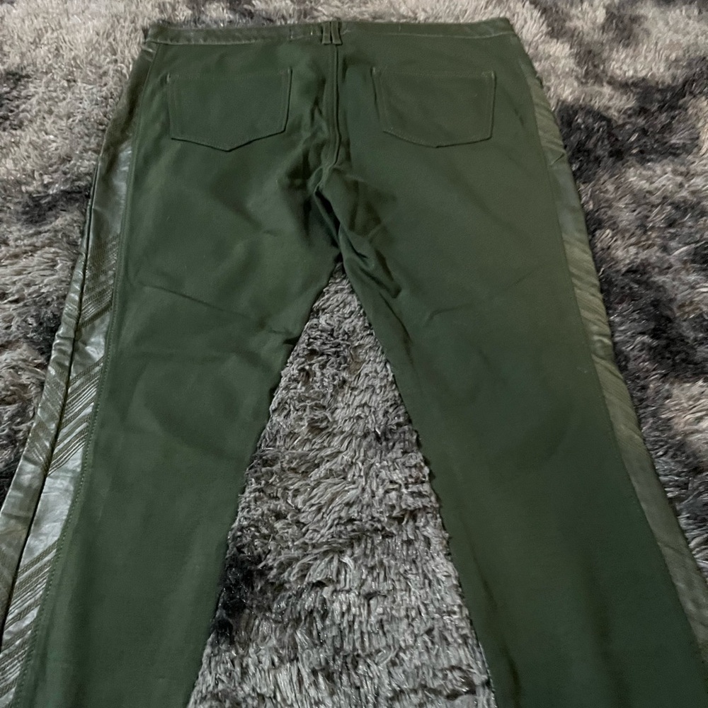 Pilcro and the letter‎ press green pleather front pants woman’s 32 - Picture 12 of 13
